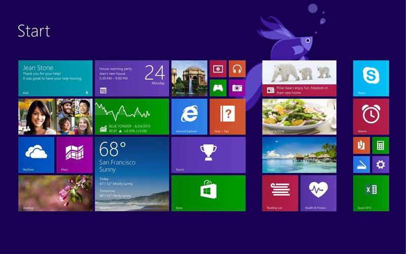 Windows 8.1 ondersteuning screenshot